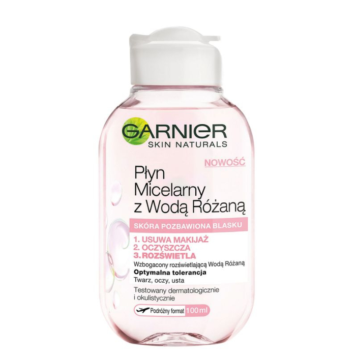 Garnier Skin Naturals Płyn micelarny z wodą różaną, 100 ml