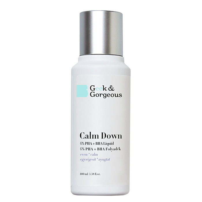 Geek & Gorgeous Calm Down Delikatny eksfoliator z 4% kwasami PHA + BHA