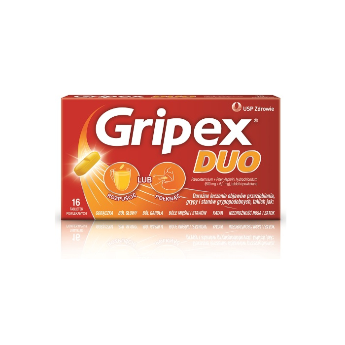 Gripex Duo 500 mg + 6,1 mg tabletki powlekane 