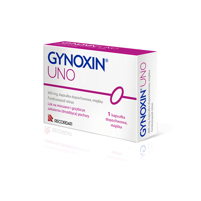 Gynoxin Uno 600 mg kapsułka dopochwowa miękka