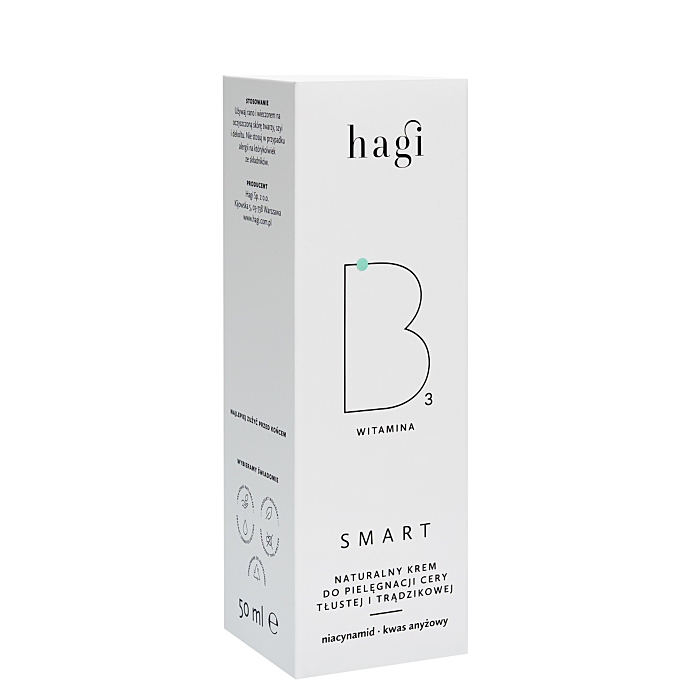 Hagi Smart B Naturalny krem do pielęgnacji cery tłustej i trądzikowej 