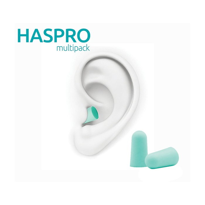 Haspro Multi Stopery do uszu piankowe, Kolor miętowy