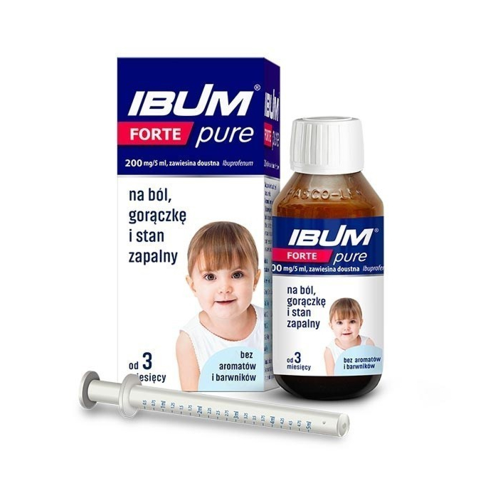 Ibum Forte Pure 200 mg/5 ml  Bez smaku Zawiesina doustna, 100 g