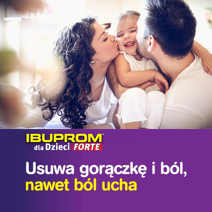 Ibuprom dla Dzieci Forte zawiesina doustna 200 mg/5ml, 100 ml