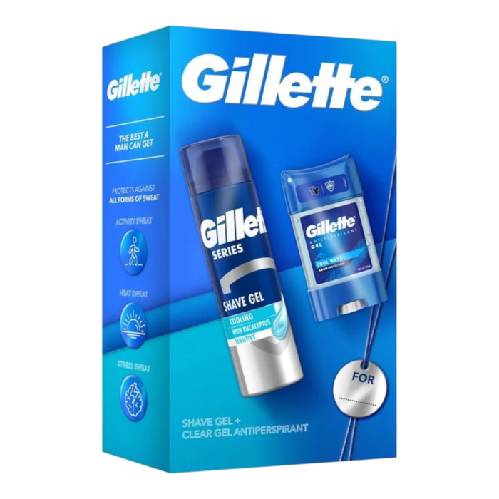 Gillette Zestaw (pianka Gillette 250 ml + woda a/s Arctic Ice 100 ml)