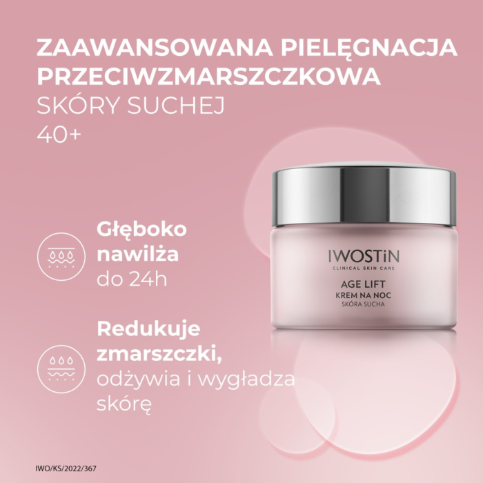Iwostin Age Lift Krem na noc Skóra Sucha