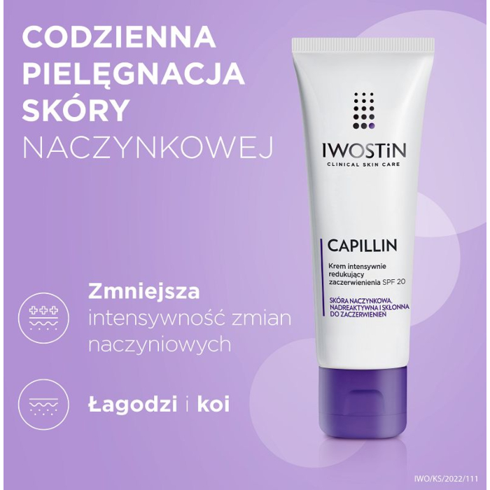 Iwostin Capillin Krem intensywnie redukujący zaczerwienienia SPF 20