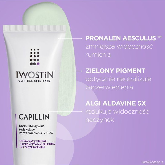 Iwostin Capillin Krem intensywnie redukujący zaczerwienienia SPF 20