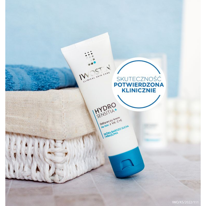 Iwostin Hydro Sensitia Krem na noc z witaminami C+E