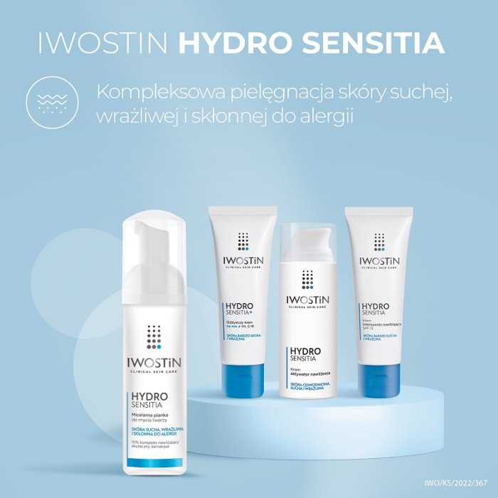 Iwostin Hydro Sensitia Pianka do mycia twarzy i demakijażu
