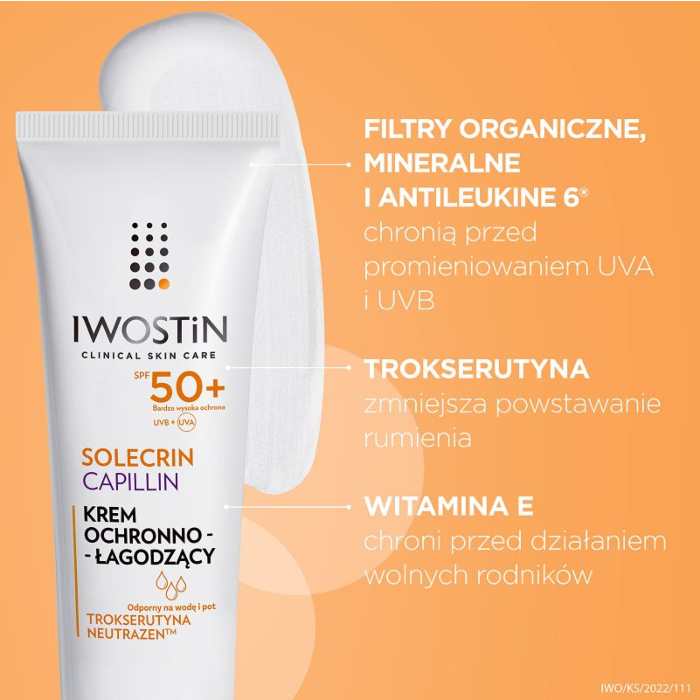 Iwostin Solecrin Capillin Krem ochronny SPF 50+ 