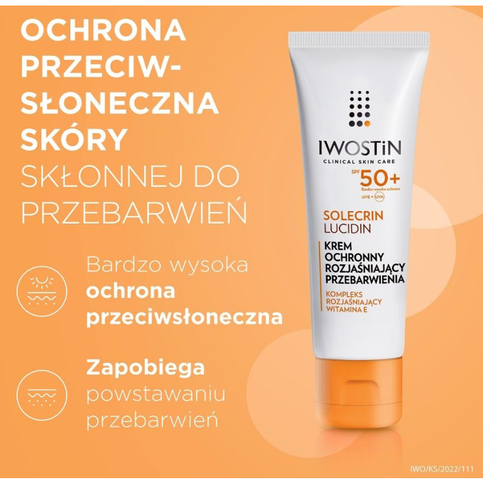 Iwostin Solecrin Lucidin Krem na przebarwienia SPF 50+ 