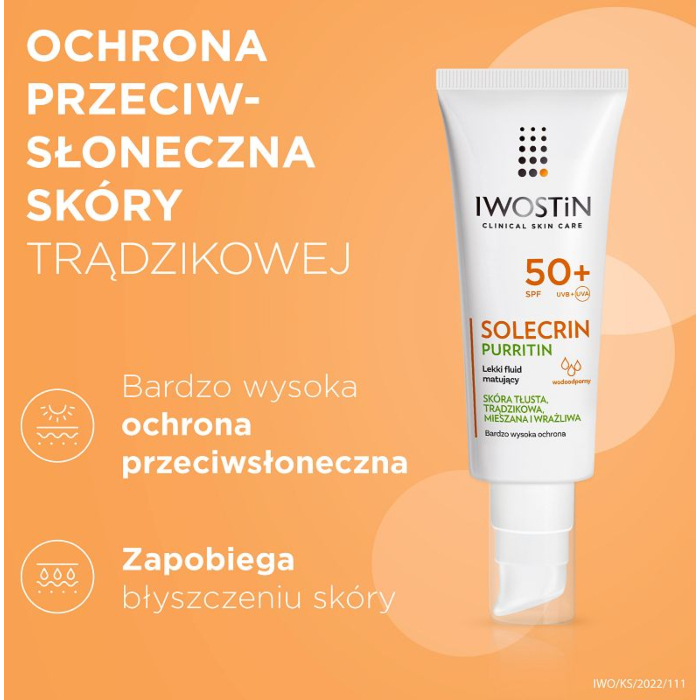 Iwostin Solecrin Purritin Fluid ochronny SPF 50+ 