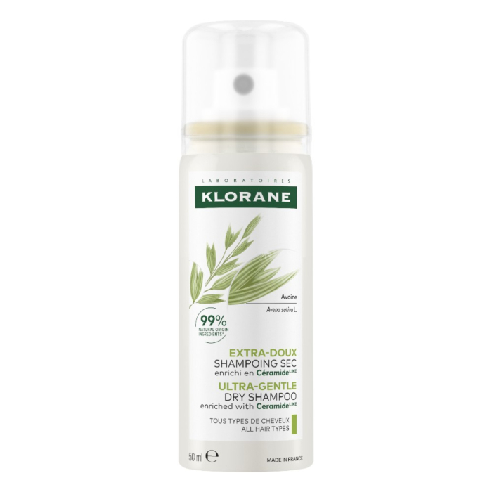 Klorane Ultrałagodny szampon suchy z owsem i ceramidami, 50 ml