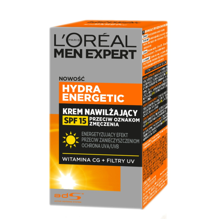 L’Oréal Men Expert Hydra Energetic Krem nawilżający z SPF 15 przeciw Oznakom Zmęczenia