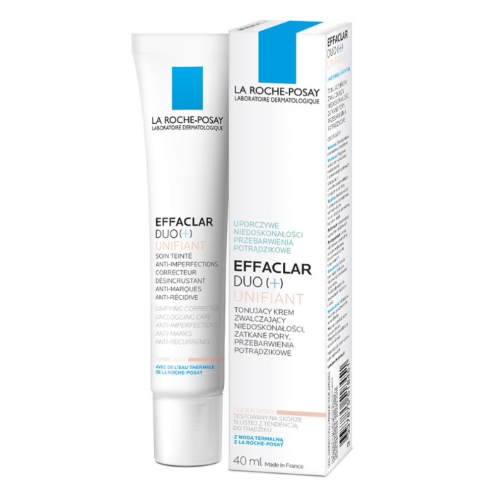 La Roche-Posay Effaclar Duo+ Unifiant Tonizujący krem zwalczający niedoskonałości Light