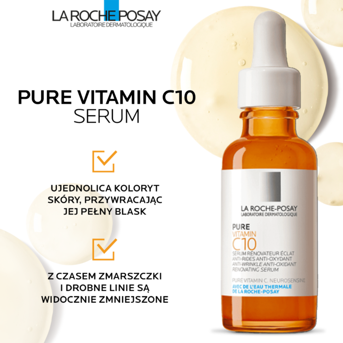 La Roche-Posay Pure Vitamin C Skoncentrowane serum przeciwzmarszczkowe z witaminą C