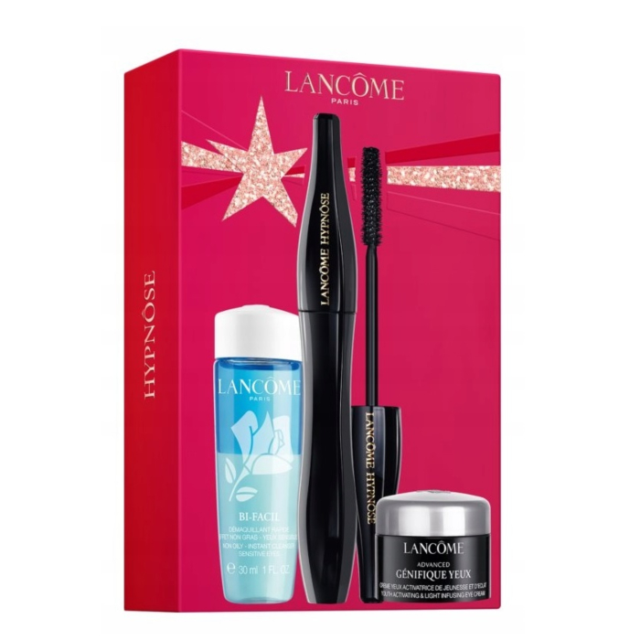Lancôme Zestaw (Maskara Hypnose 01 Noir Hypnotic + Krem pod oczy + Płyn do demakijażu oczu)
