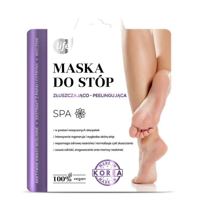 Life Maska Złuszczająco-Peelingująca do stóp