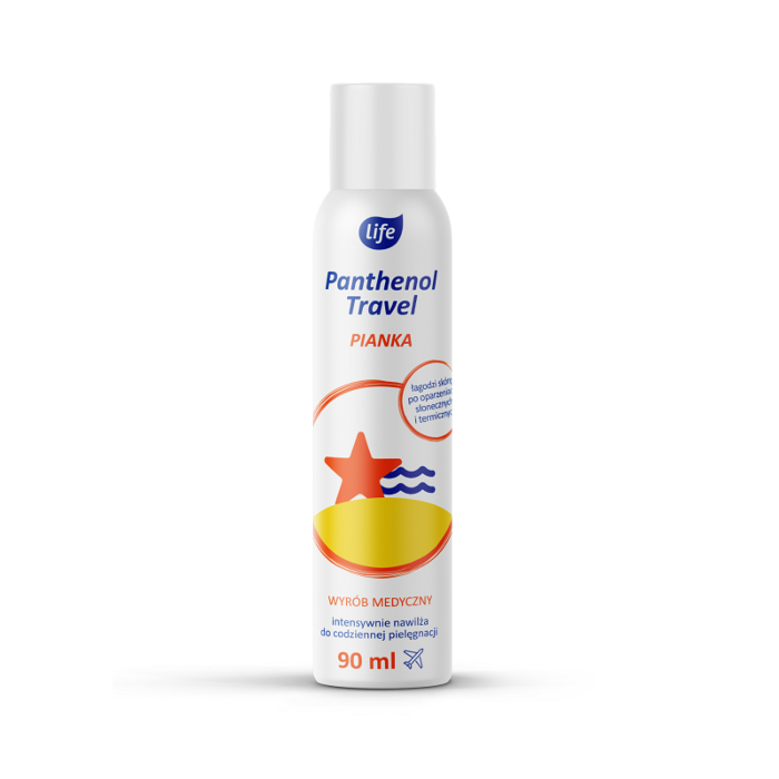 Life Panthenol Travel 10% Pianka do ciała, 90 ml