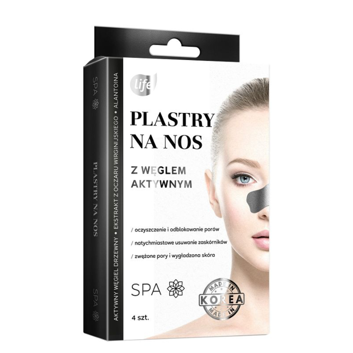 Life Plastry Głęboko oczyszczające plastry na nos z aktywnym węglem