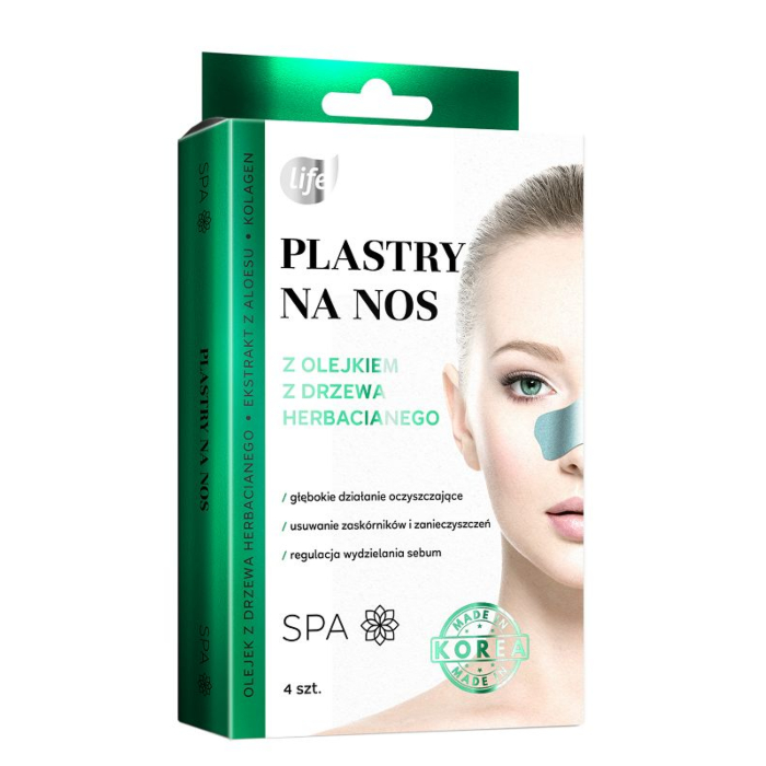 Life Plastry Głęboko oczyszczające plastry na nos z ekstraktem z herbaty