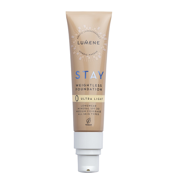 Lumene Stay Lekki długotrwały podkład SPF 30, 0 Ultra Light 