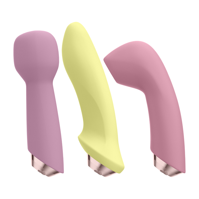 Satisfyer Marvelous Four masażer intymny z wymiennymi nasadkami