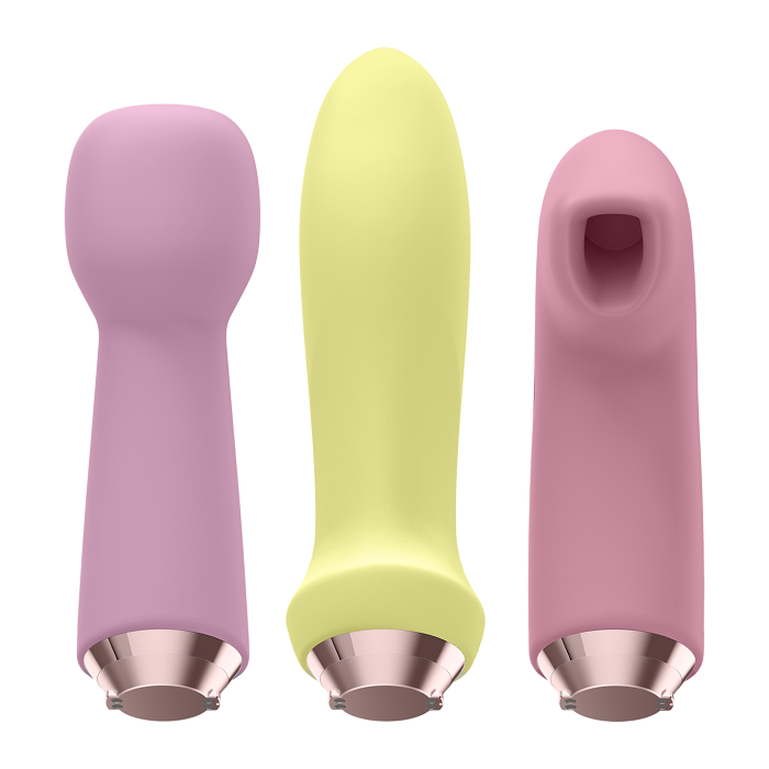 Satisfyer Marvelous Four masażer intymny z wymiennymi nasadkami