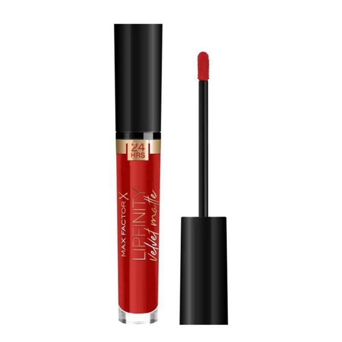 Max Factor Lipfinity Velvet Matte Matowa pomadka do ust, 025 Red Luxury