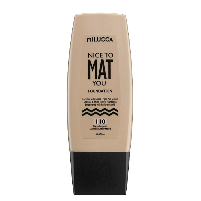 Milucca Nice To Mat You Matujący podkład do twarzy, 110