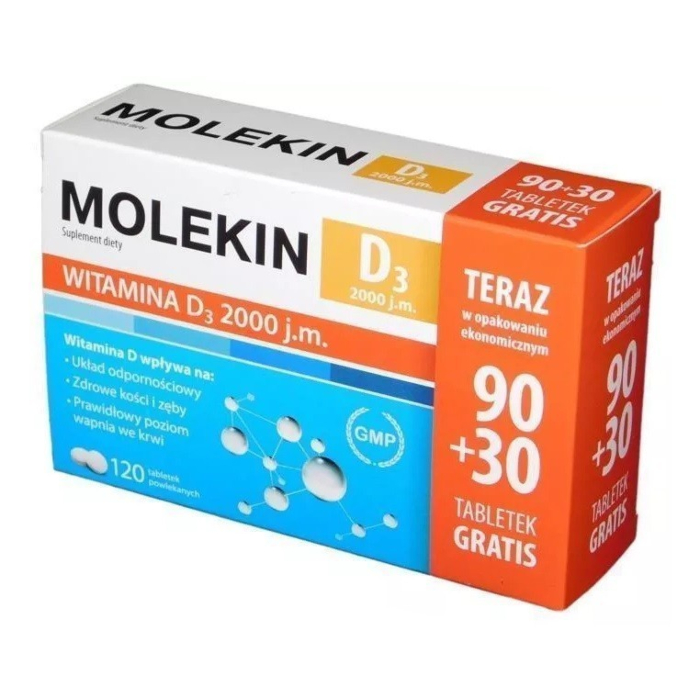 Molekin D3 2000 j.m., Tabletki