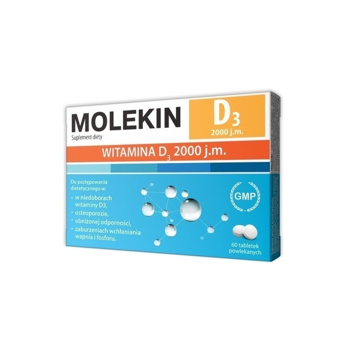 Molekin D3 2000 j.m., Tabletki