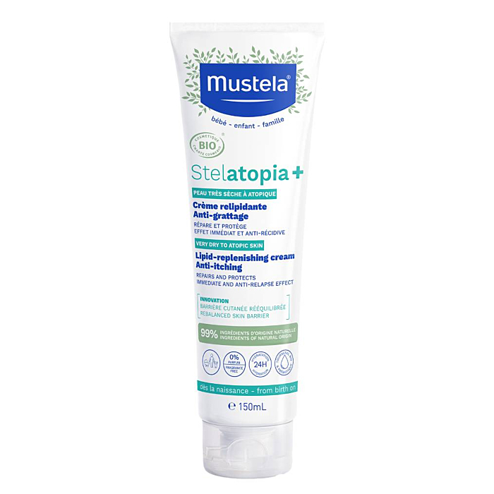 Mustela Stelatopia+ Krem uzupełniający lipidy, 150 ml