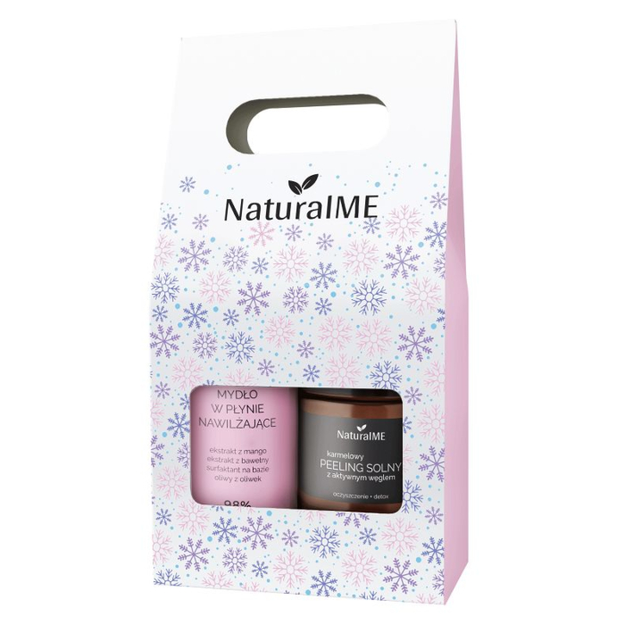 NaturalME Zestaw Zimowa Pielęgnacja (Mydło + Peeling Karmelowy 20 )
