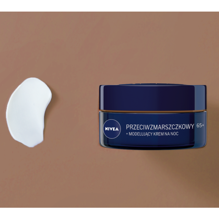 Nivea Przeciwzmarszczkowy + modelujący Krem na noc 65+ 