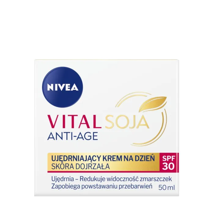 Дневной крем для лица Nivea Vital Soja Anti-Age укрепляющий, SPF 30, для зрелой кожи, 50 мл — фото 2