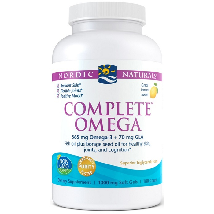 Nordic Naturals Complete Omega 565 mg, Smak cytrynowy, Kapsułki