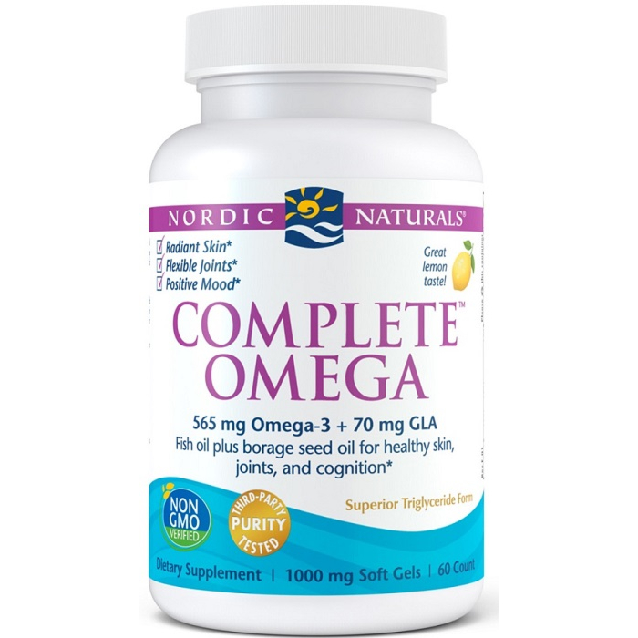 Nordic Naturals Complete Omega 565 mg, Smak cytrynowy, Kapsułki