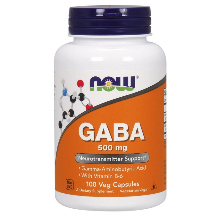 Now Foods Gaba with Vitamin B6 500 mg, Kapułki