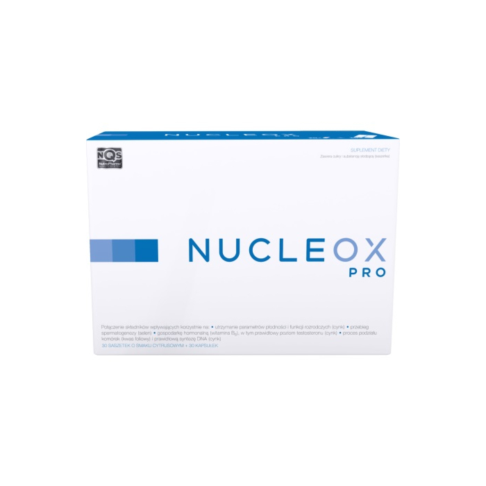 Nucleox Pro, Preparat wspomagający płodność u mężczyzn, Saszetki i Kapsułki