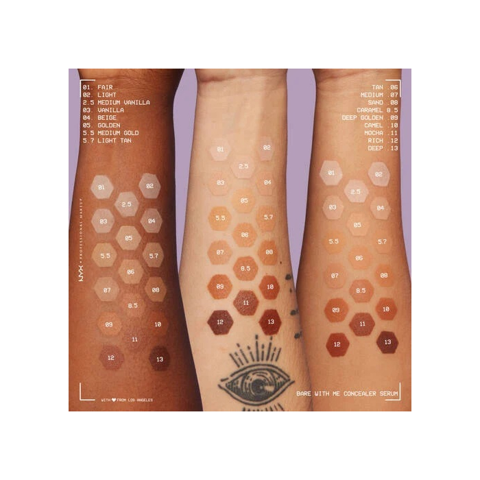 NYX Bare With Me Korektor-serum do twarzy Tan