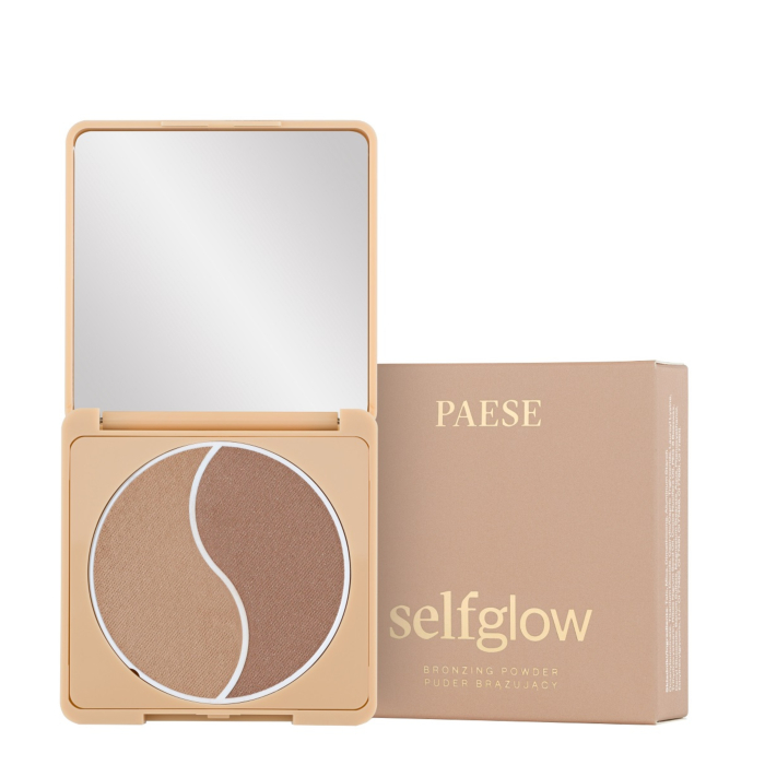 Paese Self Glow Puder brązujący, Medium