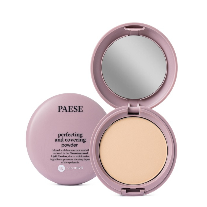 Paese Nanorevit Upiększająco-kryjący puder do twarzy, 04 Warm Beige