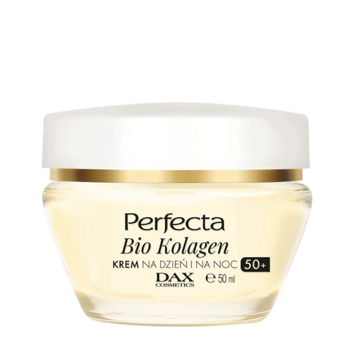 Perfecta Bio Kolagen, przeciwzmarszczkowy krem do twarzy na dzień i na noc 50+, 50 ml