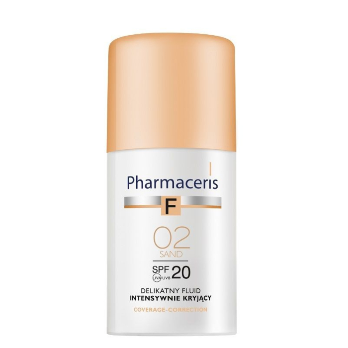 Pharmaceris F Fluid intensywnie kryjący, 02 Sand