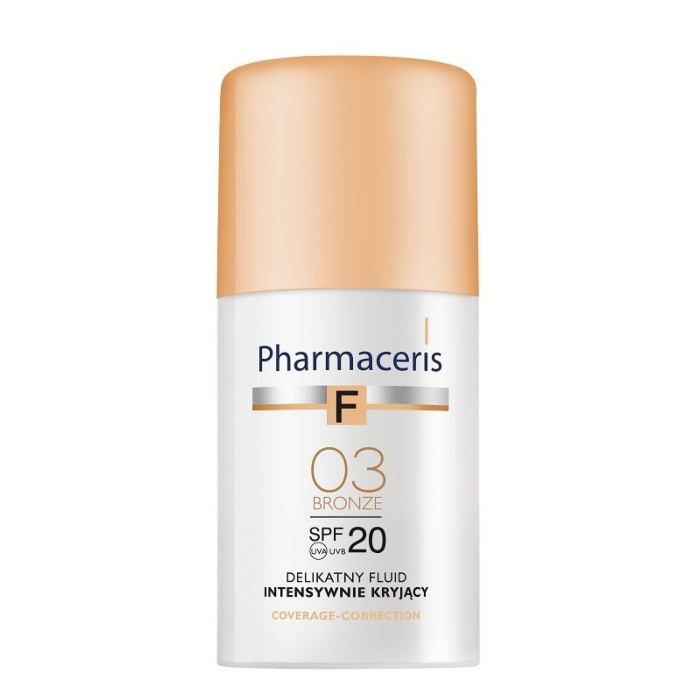 Pharmaceris F Fluid intensywnie kryjący, 03 Bronze