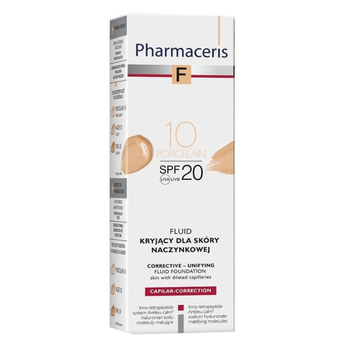 Pharmaceris F Fluid kryjący do cery naczynkowej 10 Porcelain