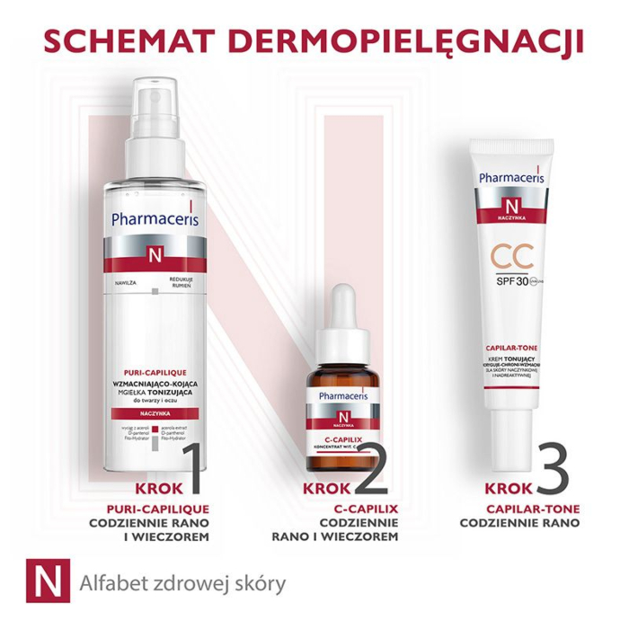Pharmaceris N Capilar-Tone Krem Tonujący CC SPF30