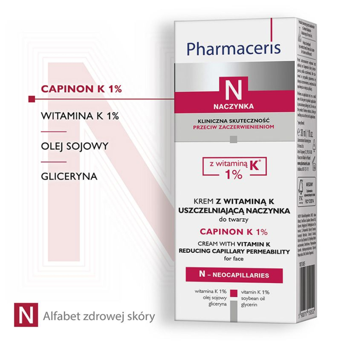 Pharmaceris N Capinon K 1% Krem z witaminą K